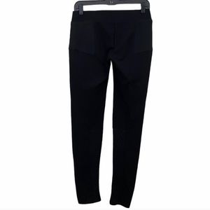 Quinn Black on Black Pull-on Leggings Pants with Quilted Sections Size S